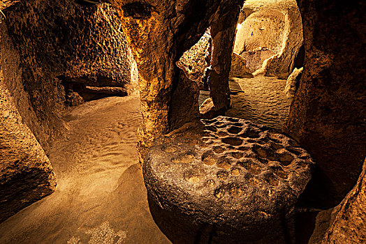 隧道,洞穴,地下,城市,土耳其