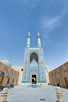 清真寺,星期五,亚兹德,伊朗,亚洲