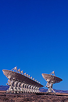 美国,新墨西哥,射电望远镜巨阵,卫星