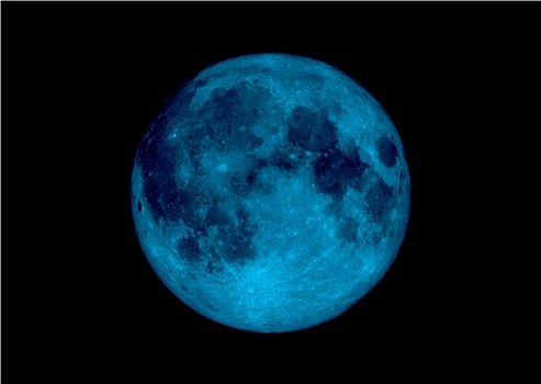 蓝色,月亮