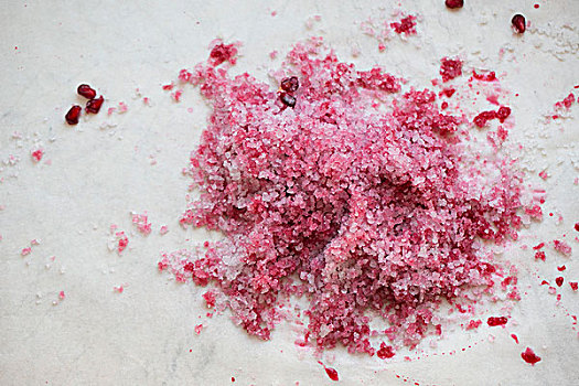粉色,石榴,盐