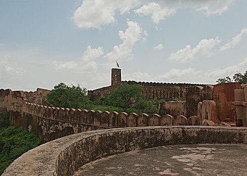 防御,墙壁,堡垒,斋格尔堡,斋浦尔,拉贾斯坦邦,印度