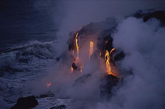 基拉韦厄火山,熔岩流,卡拉帕那