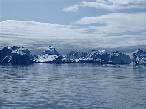 冰山,嘴,伊路利萨特冰湾,格陵兰