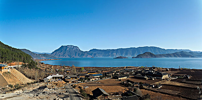 泸沽湖落水村景观