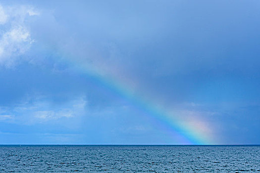 彩虹,上方,北大西洋,苏格兰,英国
