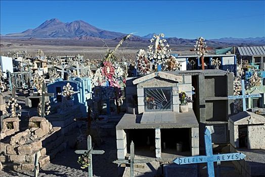 智利,阿塔卡马沙漠,墓地