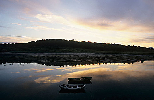 安静,湖,挪威