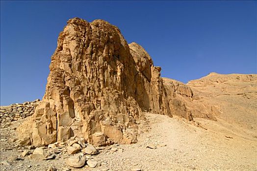 石头,帝王谷,靠近,路克索神庙,埃及,北非