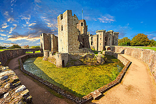 城堡,蒙茅斯郡,威尔士,英国,欧洲