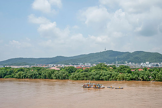 长沙城市风光－湘江,橘子洲及湘江两岸