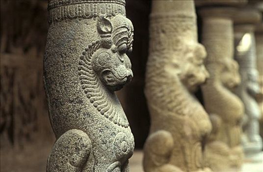 泰米尔纳德邦,庙宇,柱子