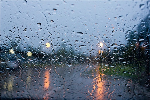 雨滴,汽车,玻璃