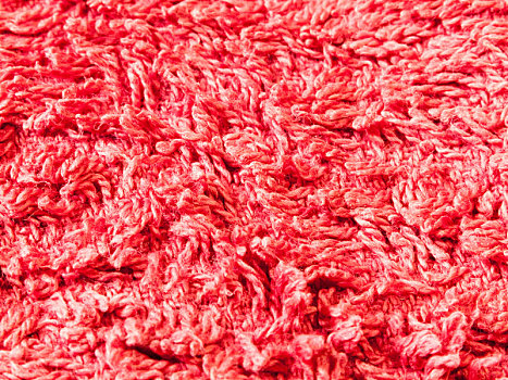 红色,棉絮,特写,纹理,毛巾