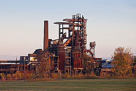 钢厂,炉子,工业,纪念建筑,多特蒙德,群,地区,北莱茵威斯特伐利亚,德国,欧洲