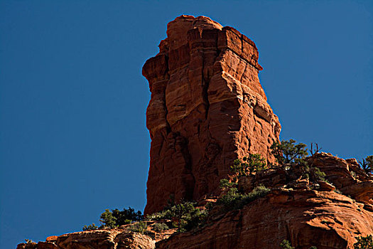 烟囱,石头,红岩,国家森林,塞多纳,亚利桑那,美国