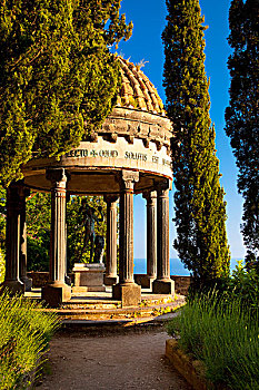 露台,雕塑,花园,别墅,拉韦洛,阿马尔菲海岸,坎帕尼亚区,意大利