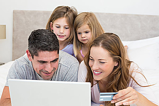 家庭,信用卡,网上购物