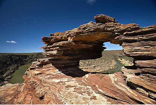 岩石构造,卡巴里国家公园,卡尔巴里,西澳大利亚,澳大利亚
