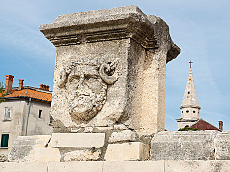 雕刻,古罗马广场,克罗地亚