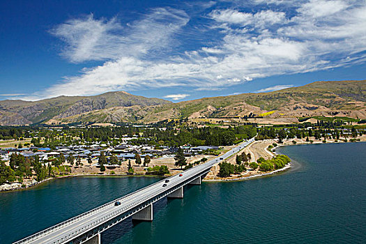 桥,湖,中心,奥塔哥,南岛,新西兰