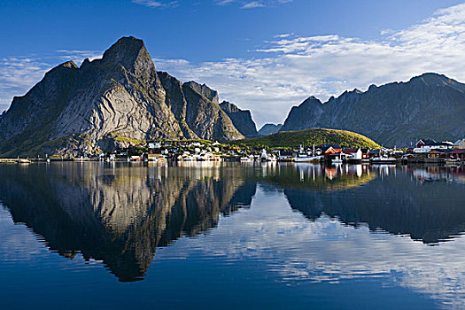 斯堪的纳维亚,挪威,罗弗敦群岛,纯,山
