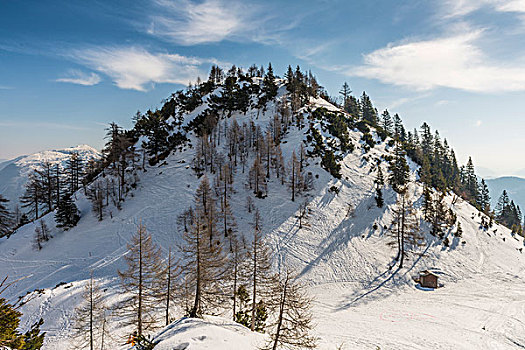 风景,积雪,山,坏,奥地利