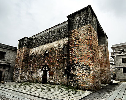 世界文化遗产广东开平碉楼与村落中最早的碉楼-迎龙楼