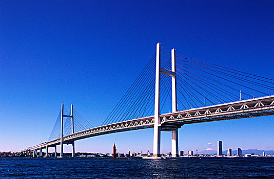 日本,横滨,海湾大桥,仪表,吊桥