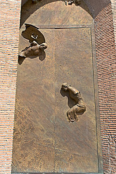 报喜,右边,青铜,门,教堂,玛丽亚,他们,2006年,广场,罗马,意大利,欧洲