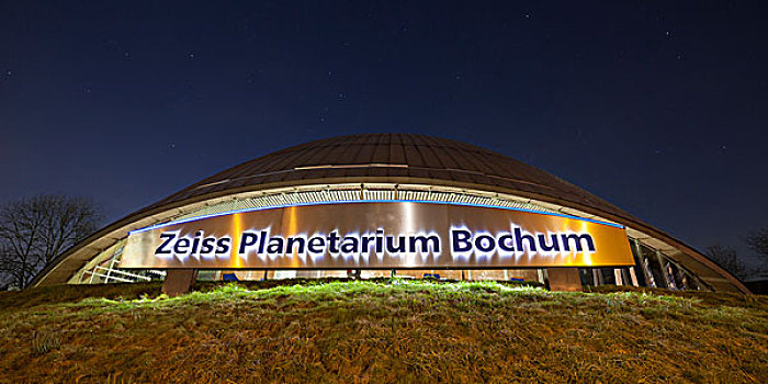 天文馆,夜晚,波鸿,地区,北莱茵威斯特伐利亚,德国,欧洲