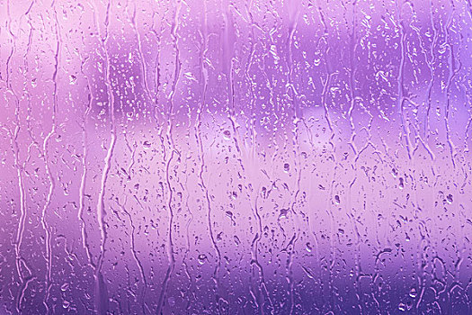 雨滴,窗,紫色,彩色