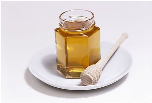 罐,蜂蜜,舀蜜器