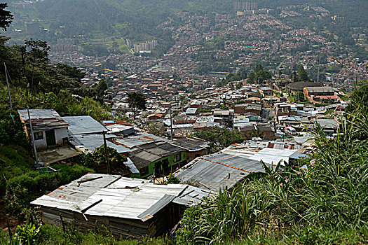 贫民窟,哥伦比亚,南美