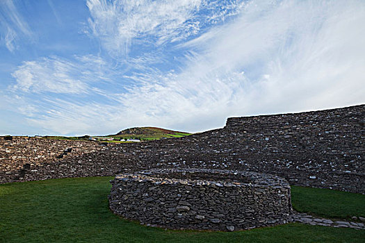 石头,堡垒,靠近,克俐环,凯瑞郡,爱尔兰
