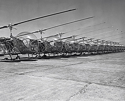 直升飞机,排列,朝鲜战争
