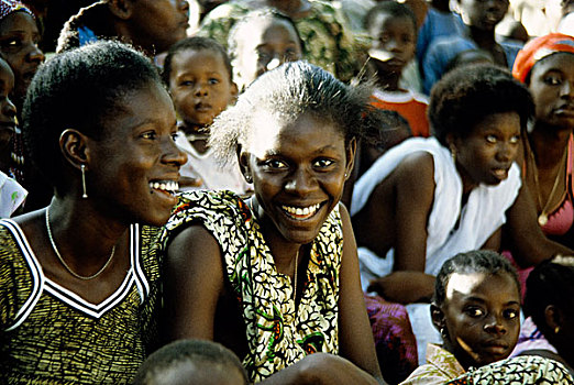 西非,塞内加尔,本地居民,看,传统,跳舞