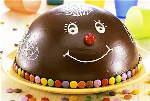 蛋糕,彩色,巧克力豆,儿童生日