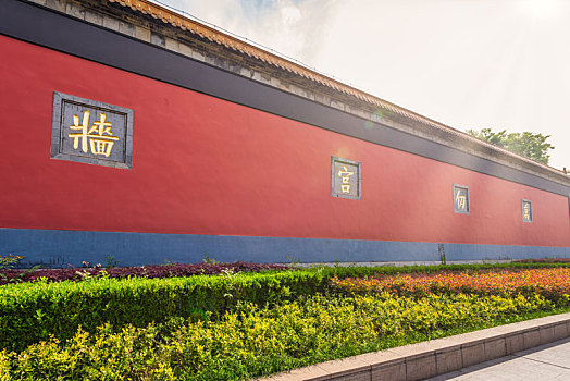 中国江苏南京朝天宫的万仞宫墙