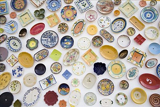 陶瓷,盘子,墙壁,葡萄牙,欧洲