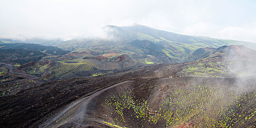 埃特纳活火山图片