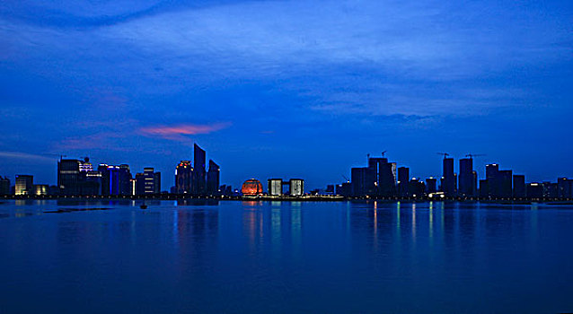 钱江新城江景,夜景