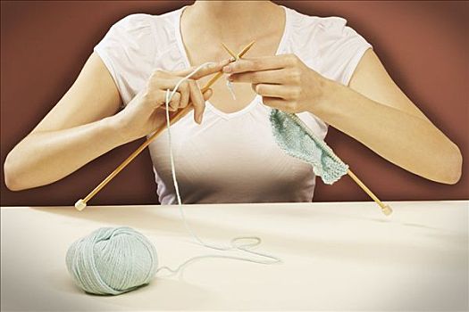 女人,编织品