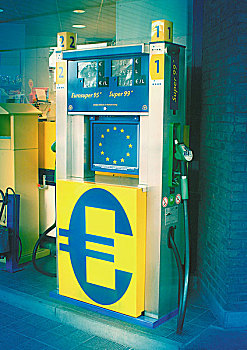 欧元标志,汽油