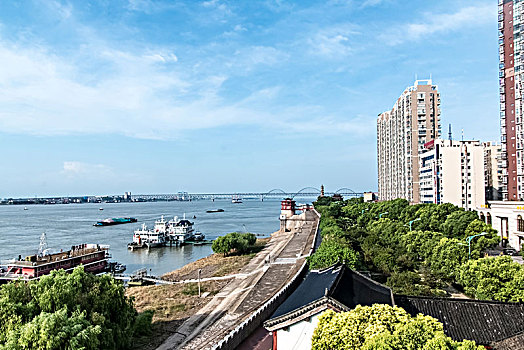 江西省九江市长江外滩都市建筑景观