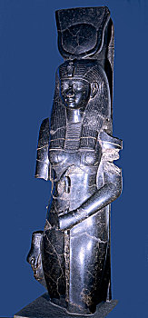 雕塑,女神,伊希斯,一个,几个,阿蒙霍特普三世,庆贺,喜庆,节日