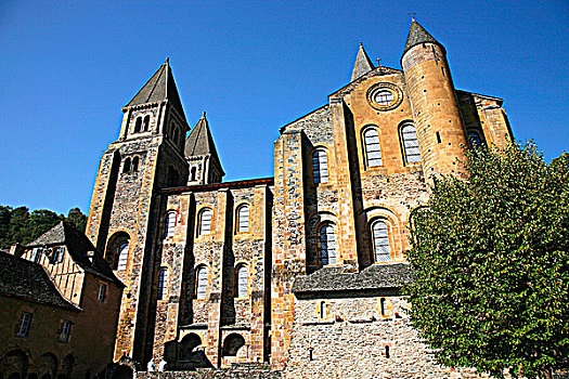 法国,阿韦龙省,孔克,教堂,12世纪,世界遗产