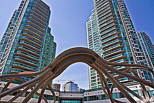 港口,建筑,雕塑,多伦多,安大略省,加拿大