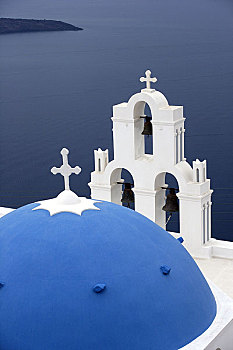 希腊圣托里尼岛上的建筑