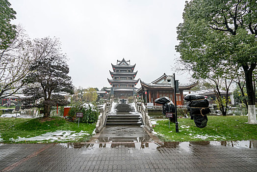 长沙,橘子洲,廟